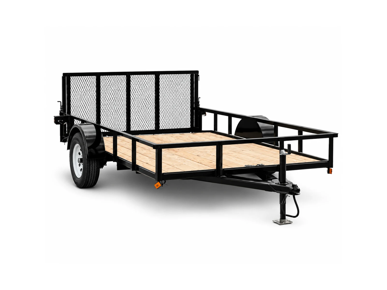 7x14 utility trailer with mesh ramp gate available to rent in Murrells Inlet